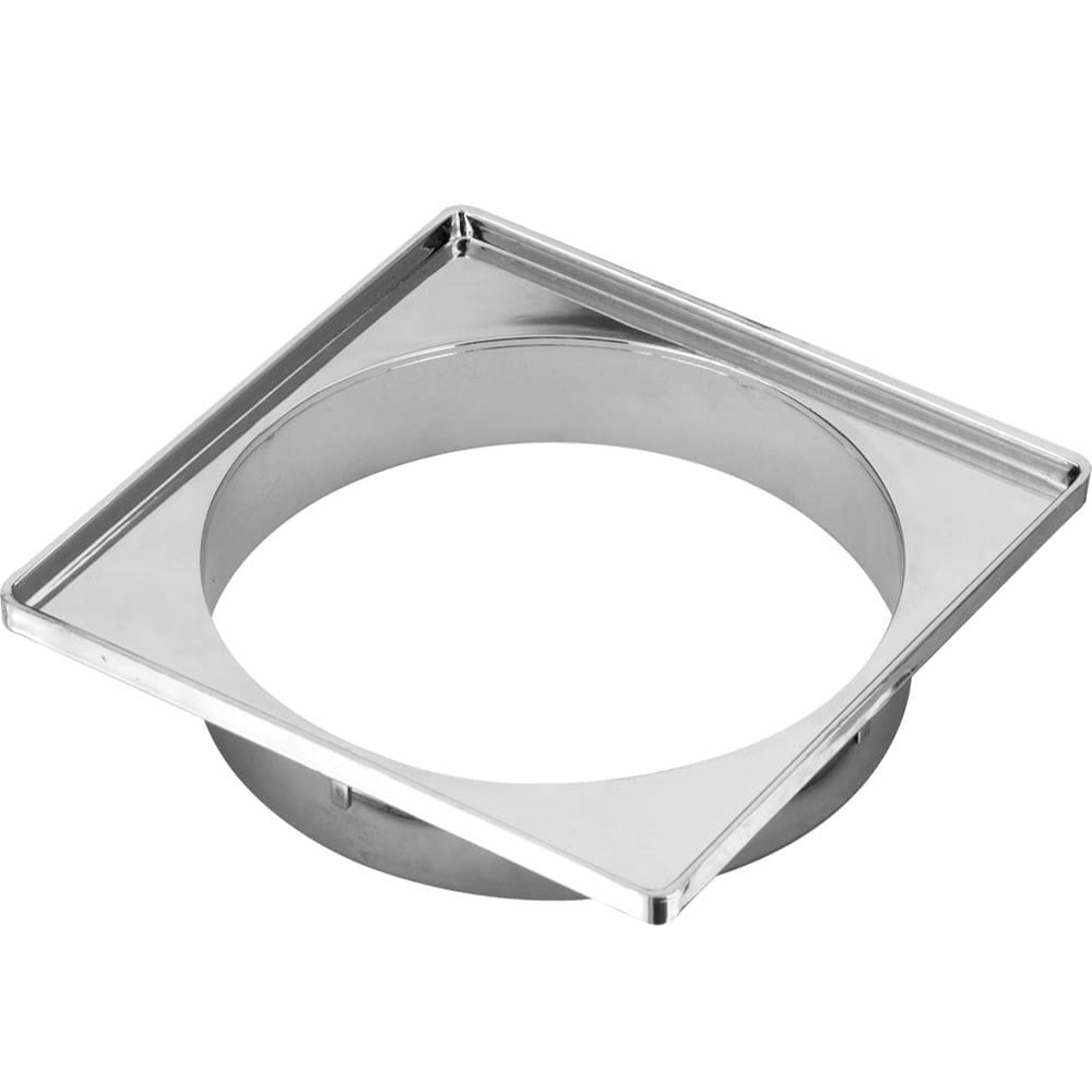 Porta Grelha Quadrada Amanco Cromada 10cm 90608