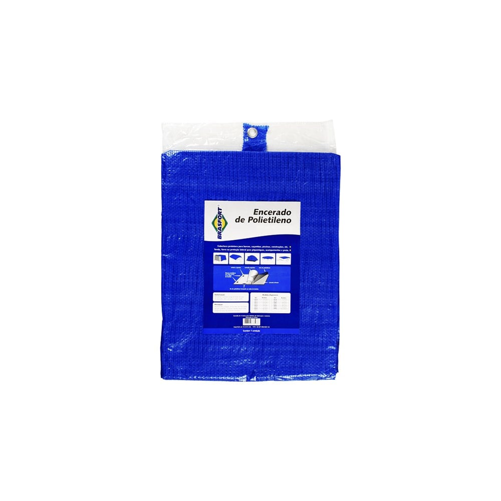 Lona Carreteiro Brasfort Azul 12X10M 100 Gramas por M² 8984