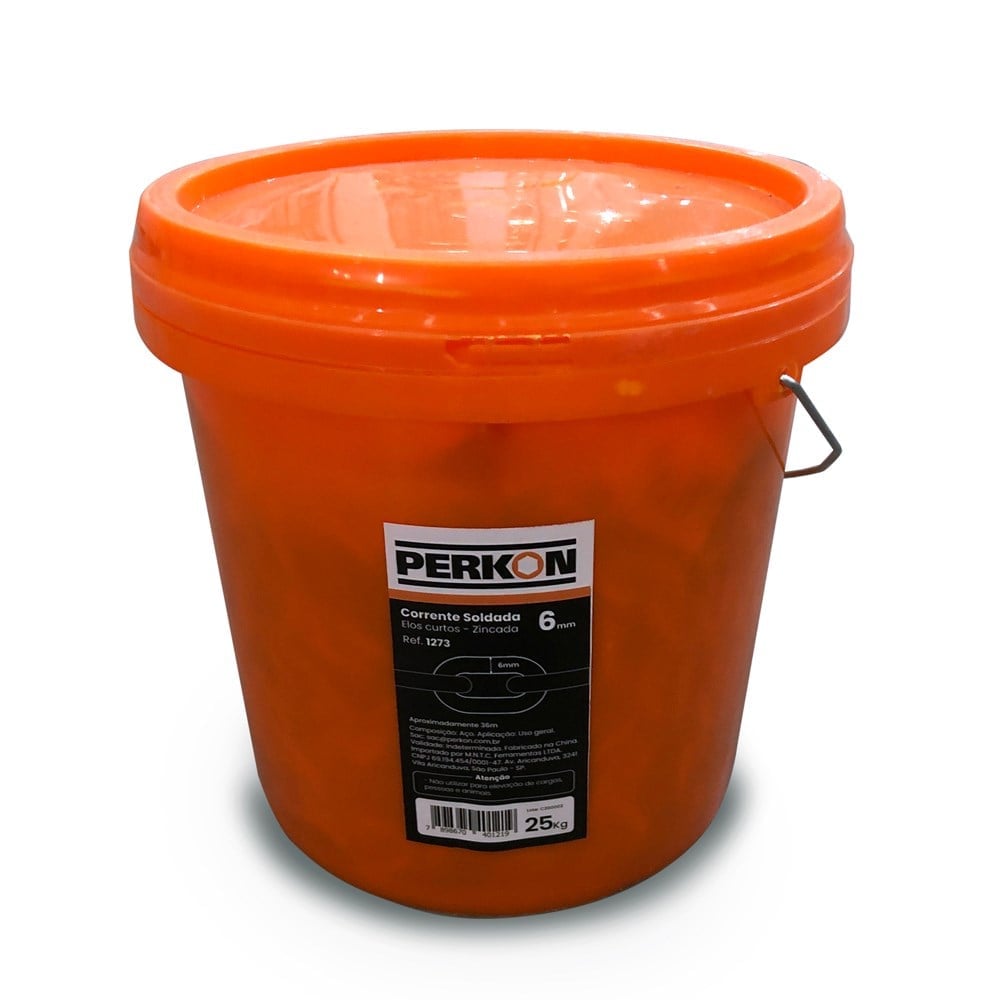 Corrente Soldada Perkon Zincada 6.0 25.0KG/ 36M 1273