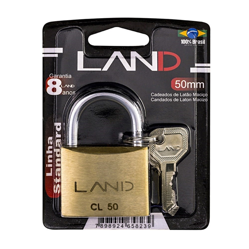 Cadeado Land 50mm Blister 2545